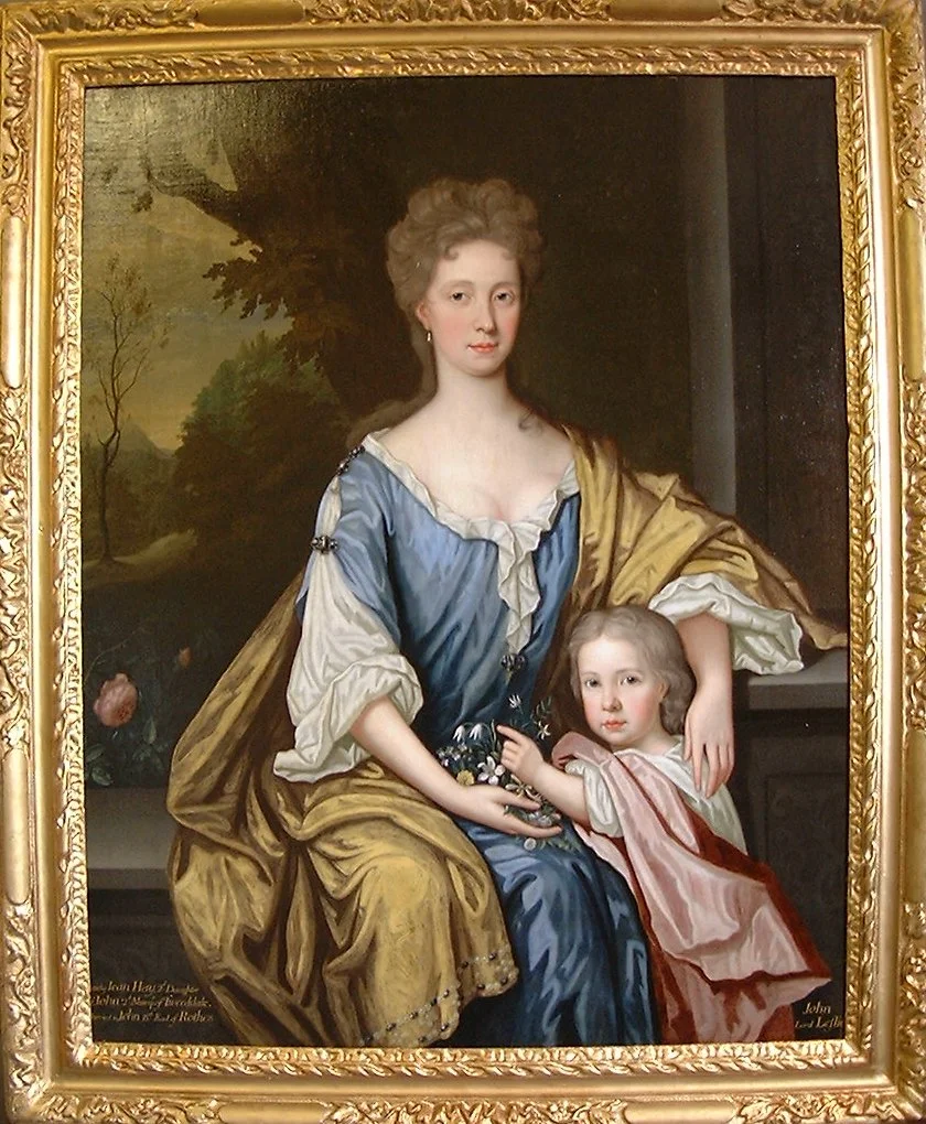 P40:Jean Hay, Countess of Rothes with her eldest son John, Lord Leslie