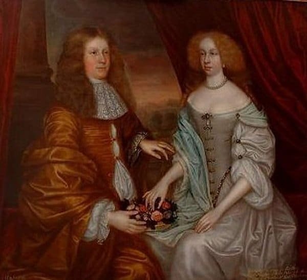 P15: Double Portrait of Charles, 5th Earl of Haddington and Margaret, Countess of Rothes.