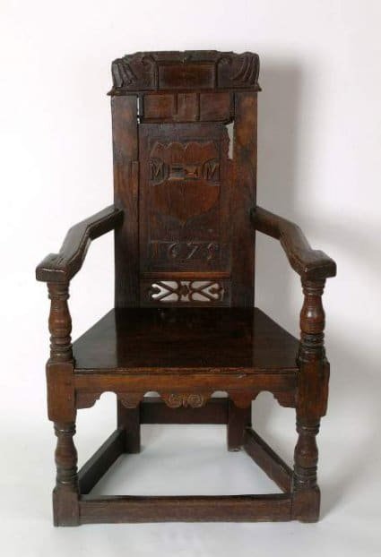 F6. Wooden armchair