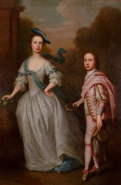 P18: Hannah Howard and her elder son, John, later 11th Earl